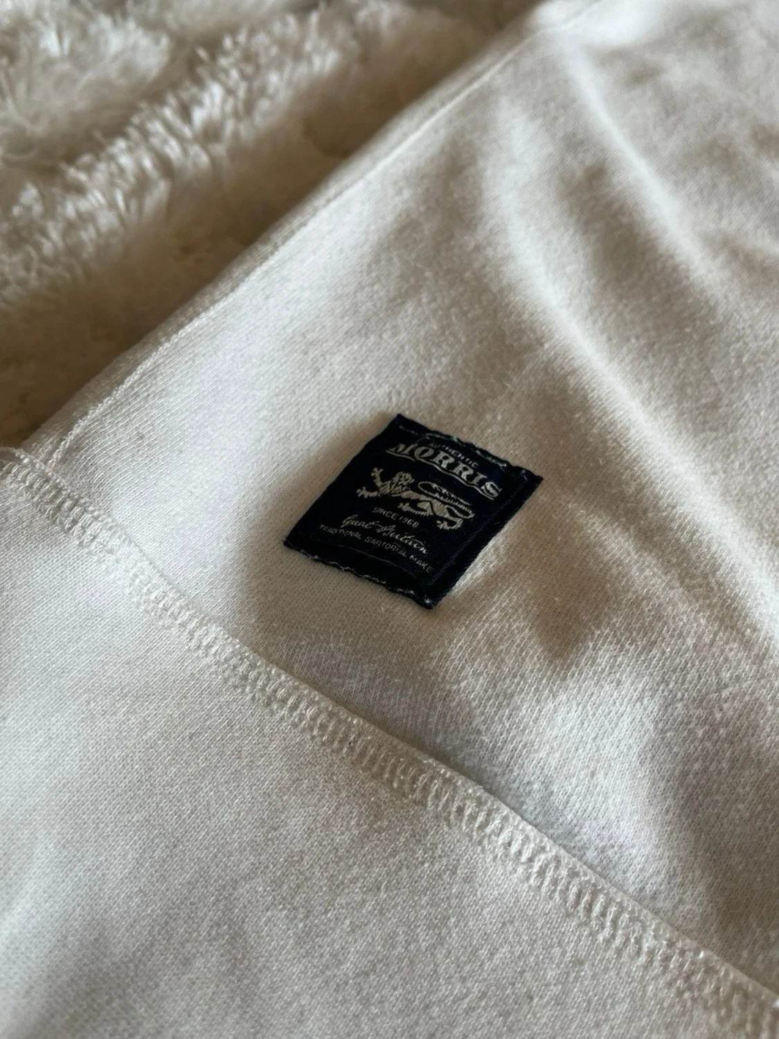 Morris sweatshirt med tryck i offwhite - stl M - 4