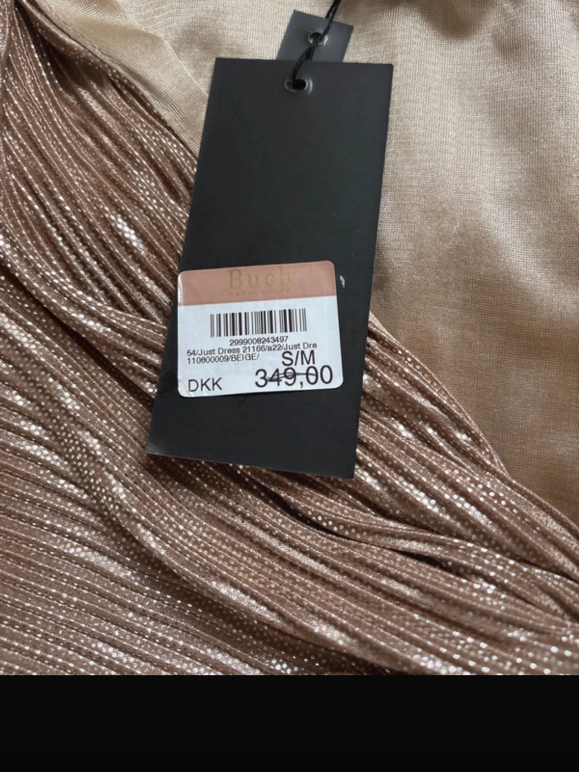 Glittrig champagnefärgad klänning  Jus de Pom - 2