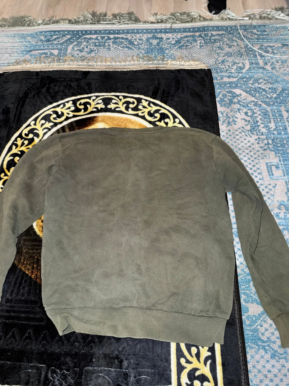 Mörkgrön EA7 Emporio Armani sweatshirt - 1