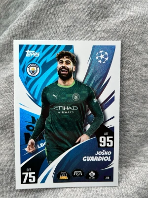 Match Attax fotbollskort Manchester City - Fint kort, välbehandlat 