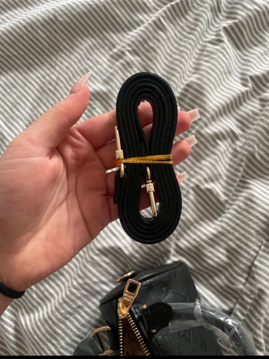 Svart mini lv bag - 1