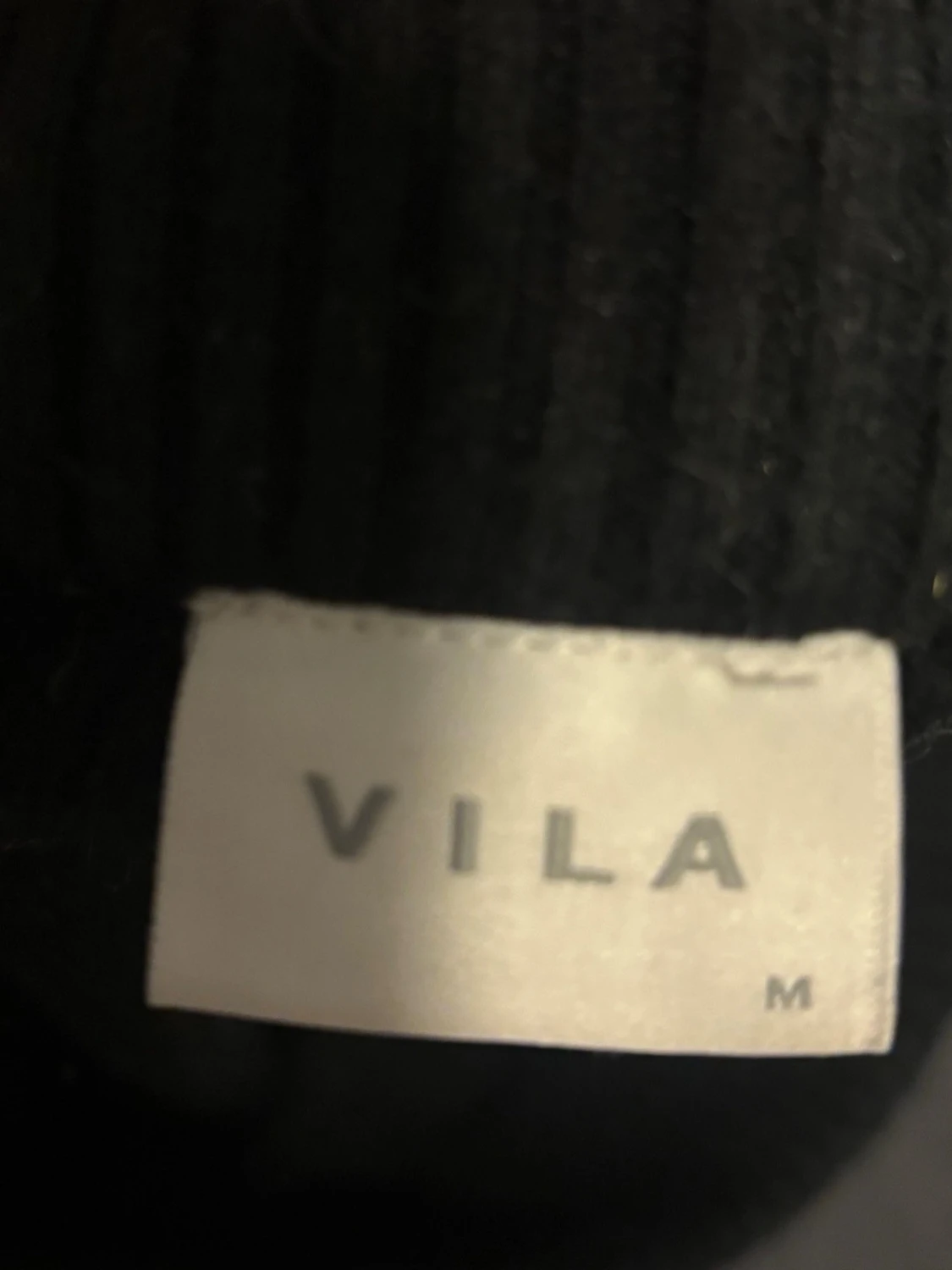 Svart lång stickad kjol - 3