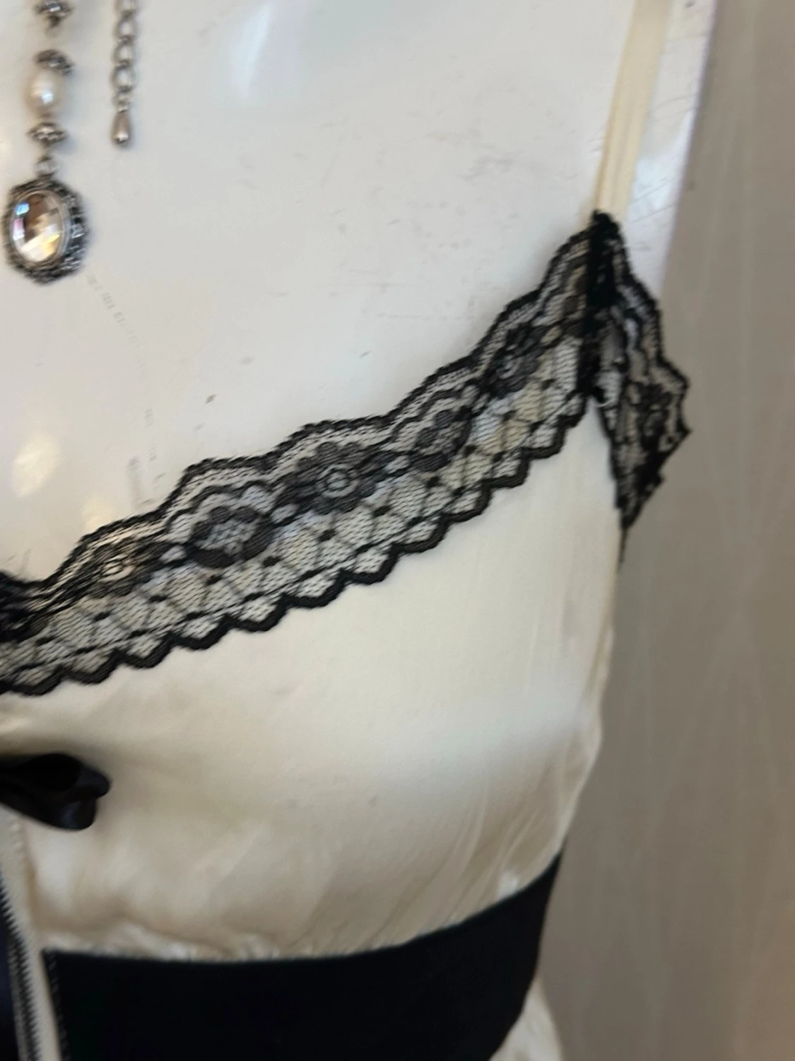 Coquette topp med spets - 2