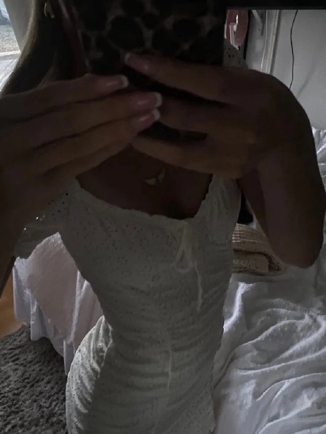 Vit spetsklänning från H&M Divided