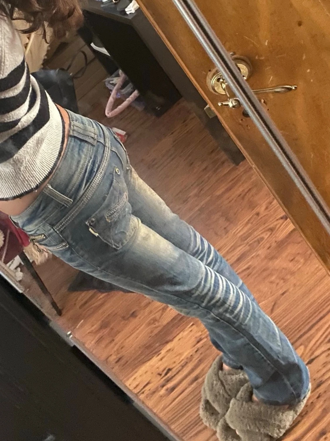 Blå bootcut jeans från Green River - 2