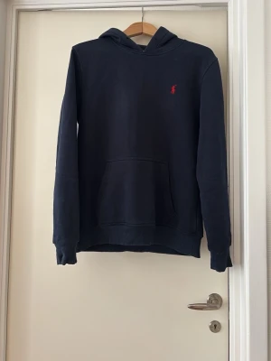 Ralph Lauren hoodie - En fet raffe hoodie som behövs om du vill uppgradera din garderob till nästa nivå. Den är marinblå med den klassiska röda Ralph lauren loggan på bröstet. Priset är inte hugget i sten. Skriv vid frågor!☺️