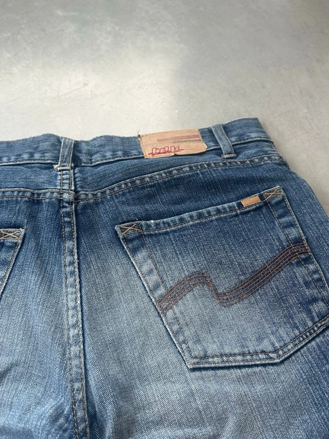Blå bootcut jeans TDK - 2