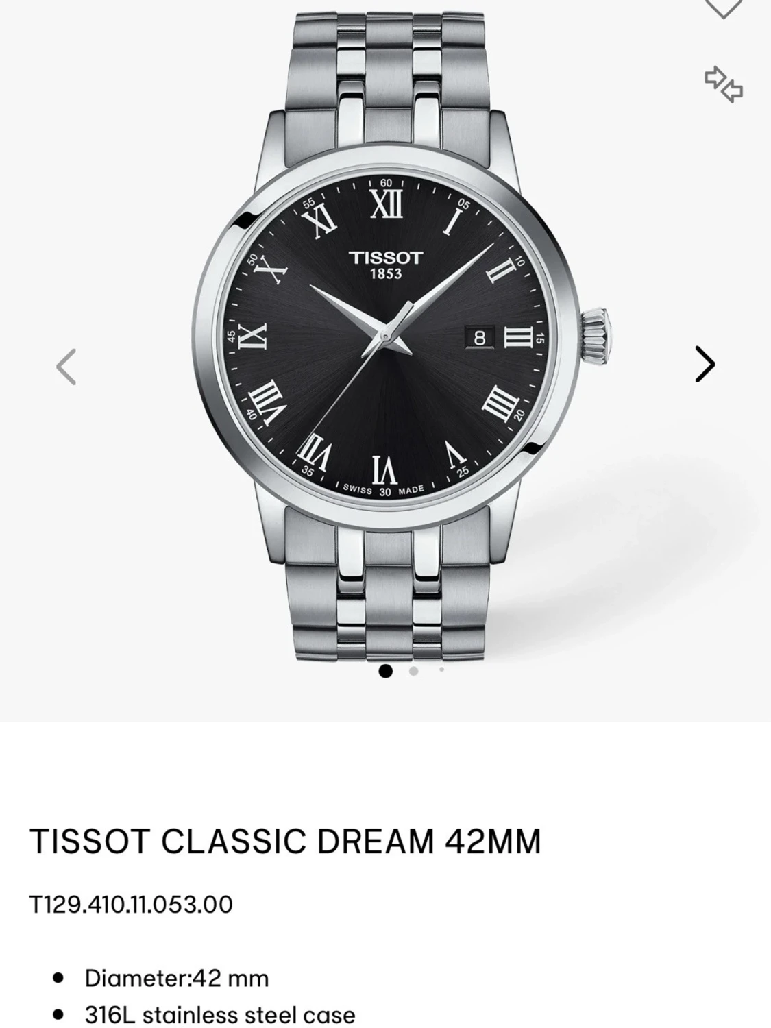Tissot Classic Dream 42mm klocka