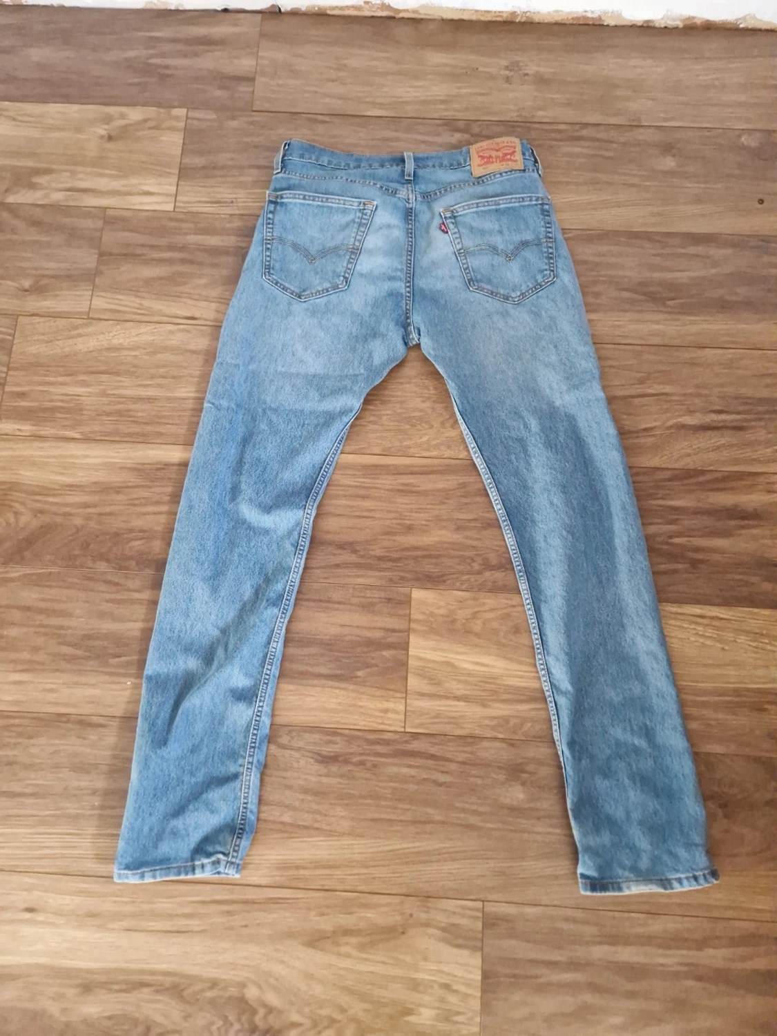 Levi's ljusblå raka jeans - 1