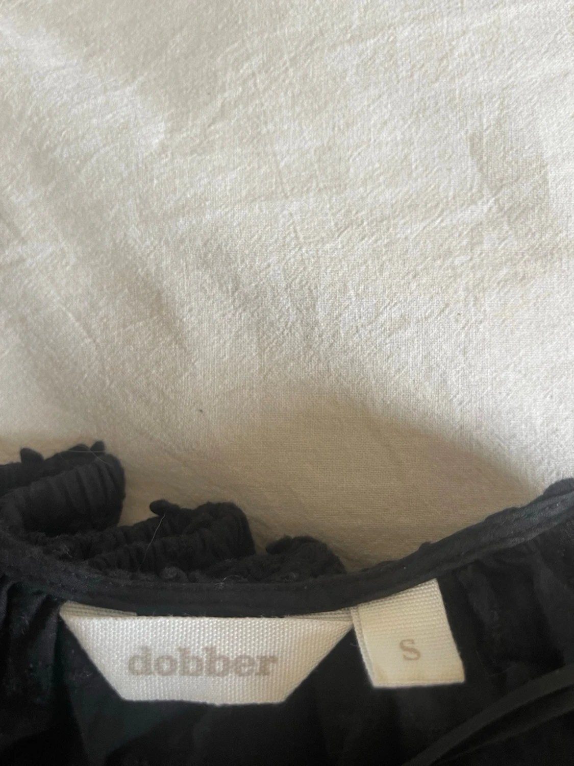 Svart blommig blus från Dobber - 1
