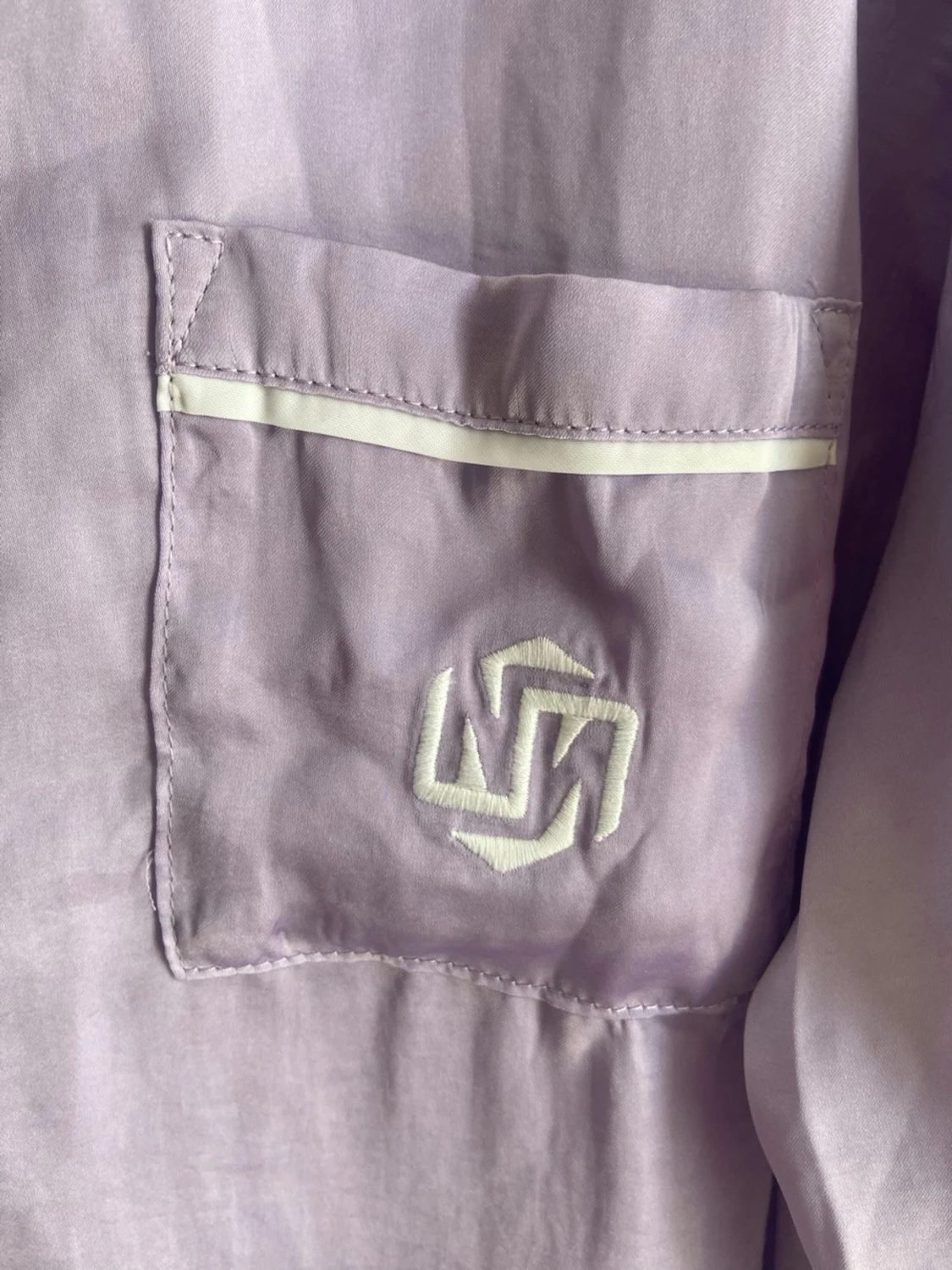 Ljuslila pyjamas siden pyjamas set från Norris Nuts - 1