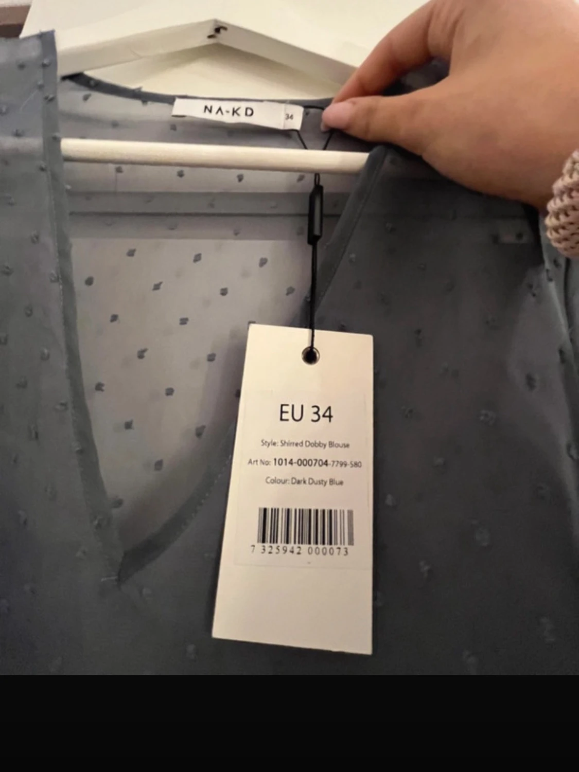 Blå transparent blus från NA-KD - 1