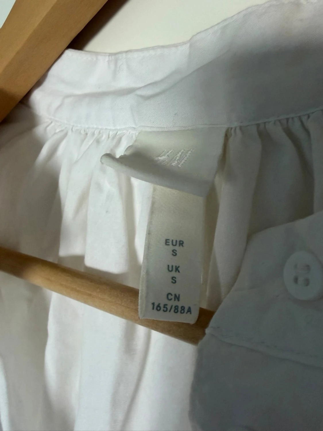 Vit långklänning från H&M i bomull - 1