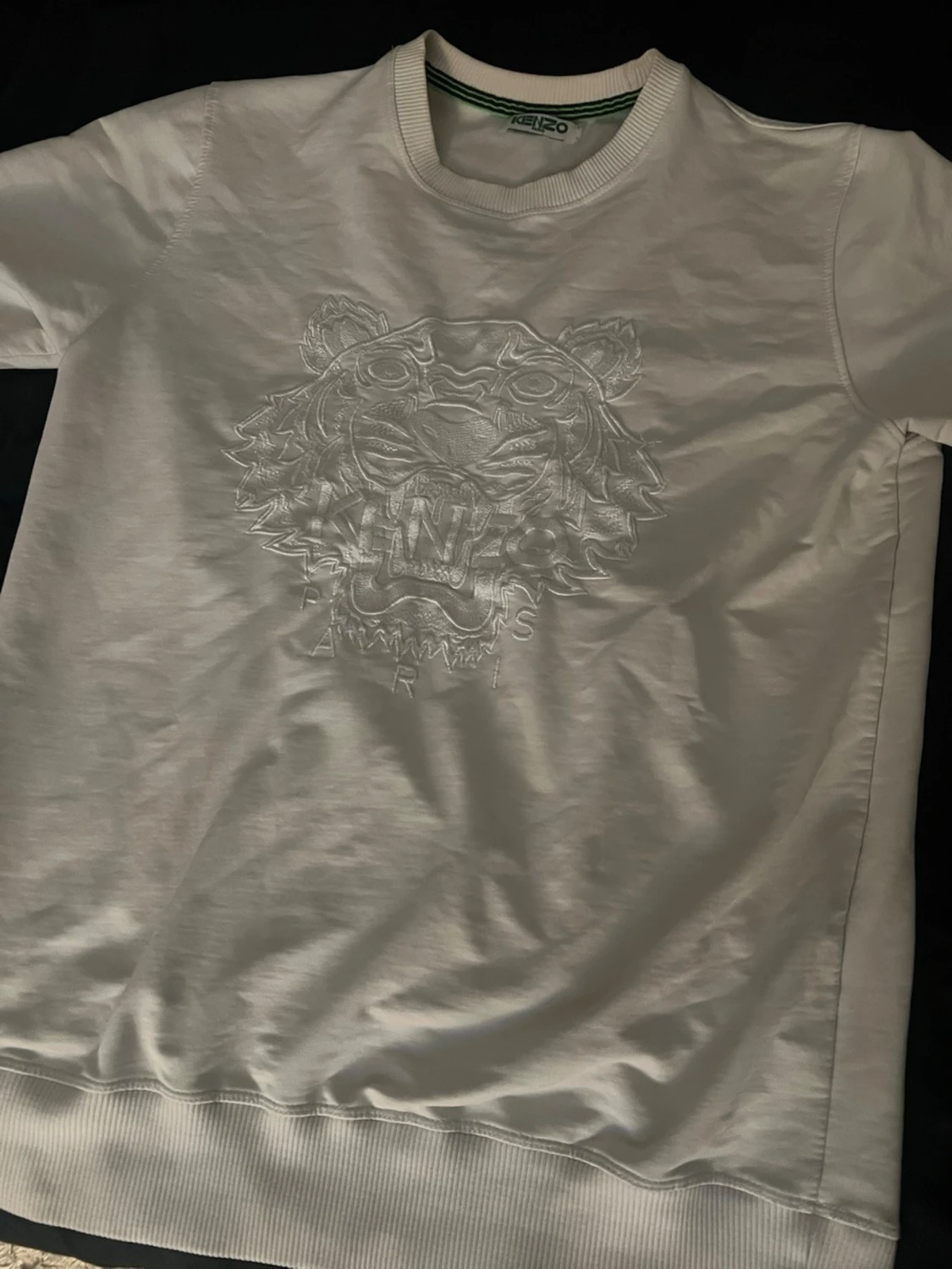 Vit sweatshirt med tiger - 1