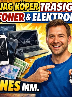 Köper telefoner mm. - Hej,   Har ni trasiga telefoner ni vill bli av med?   Jag köper nämligen defekta telefoner, surfplattor, datorer mm.   Hör av er!