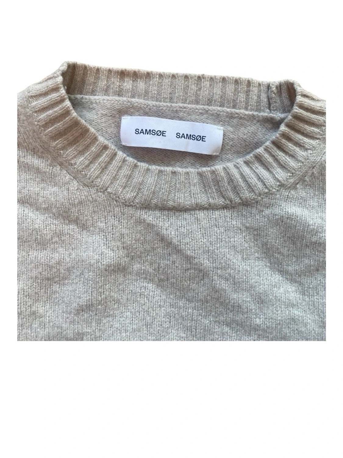 Ljusgrå stickad tröja från Samsoe Samsoe - 2