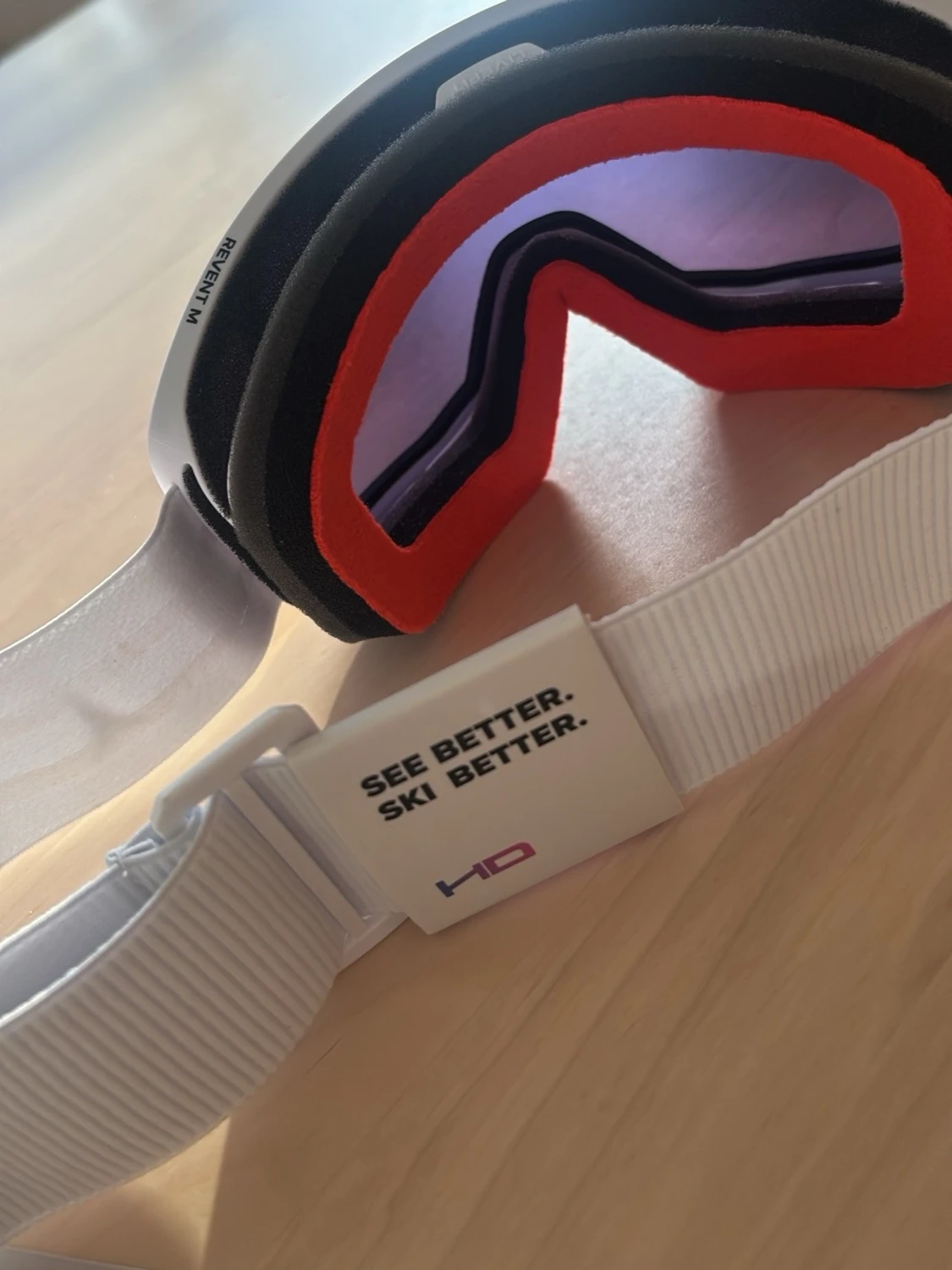 Vita HD sportiga solglasögon - 1