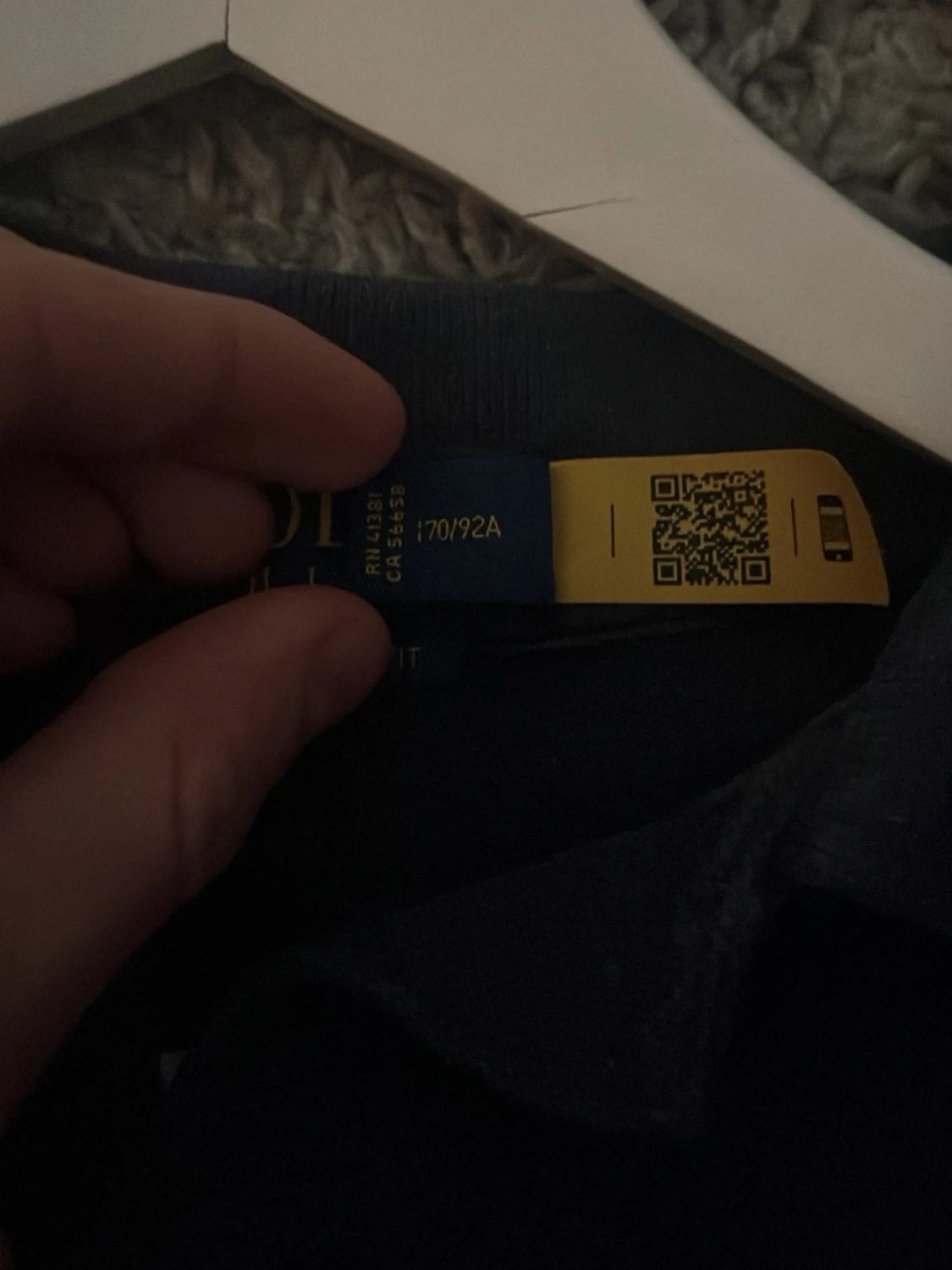 Mörkblå pikétröja från Polo Ralph Lauren - 1