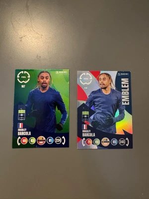 Fotbollskort - Bradley Barcola. Fifa panini kort. 2st. 