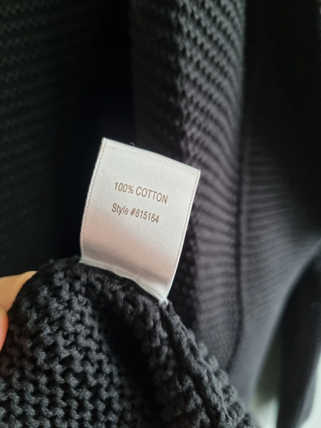 Svart lång kofta med huva Witchery M - 4