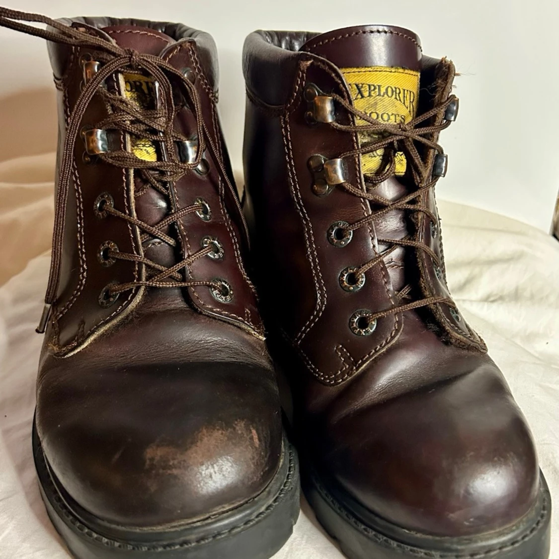 Mörkbruna läderkängor Explorer - 2