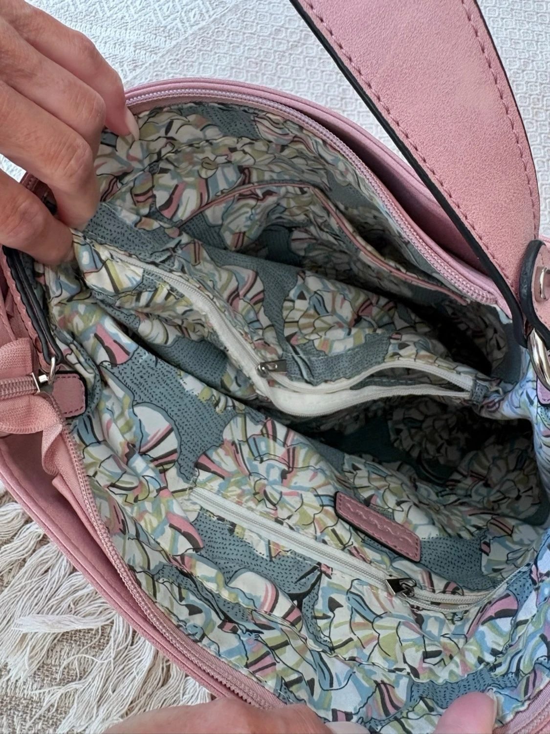 Rosa handväska  - 3