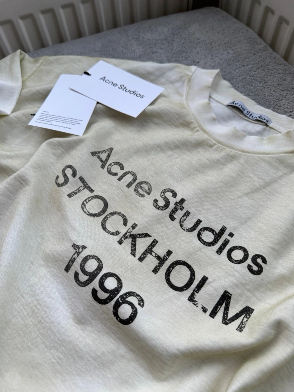Acne Studios Stockholm 1996 T-Shirt – Cream - 1