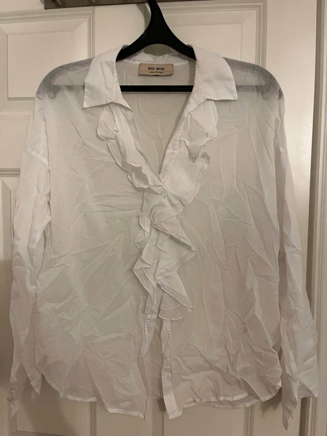 Vit volangblus från Mos Mosh