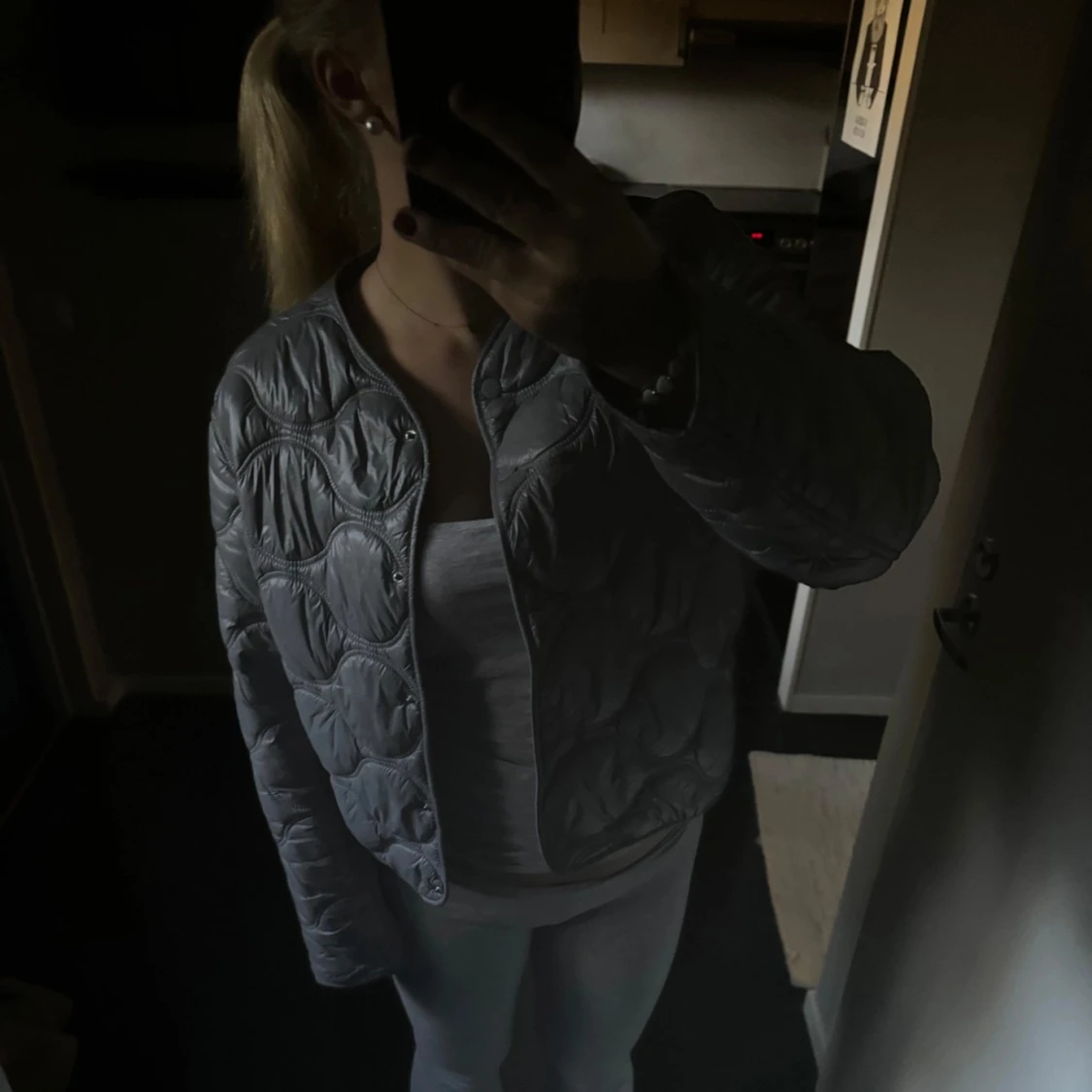 Grå mango jacka  - 90