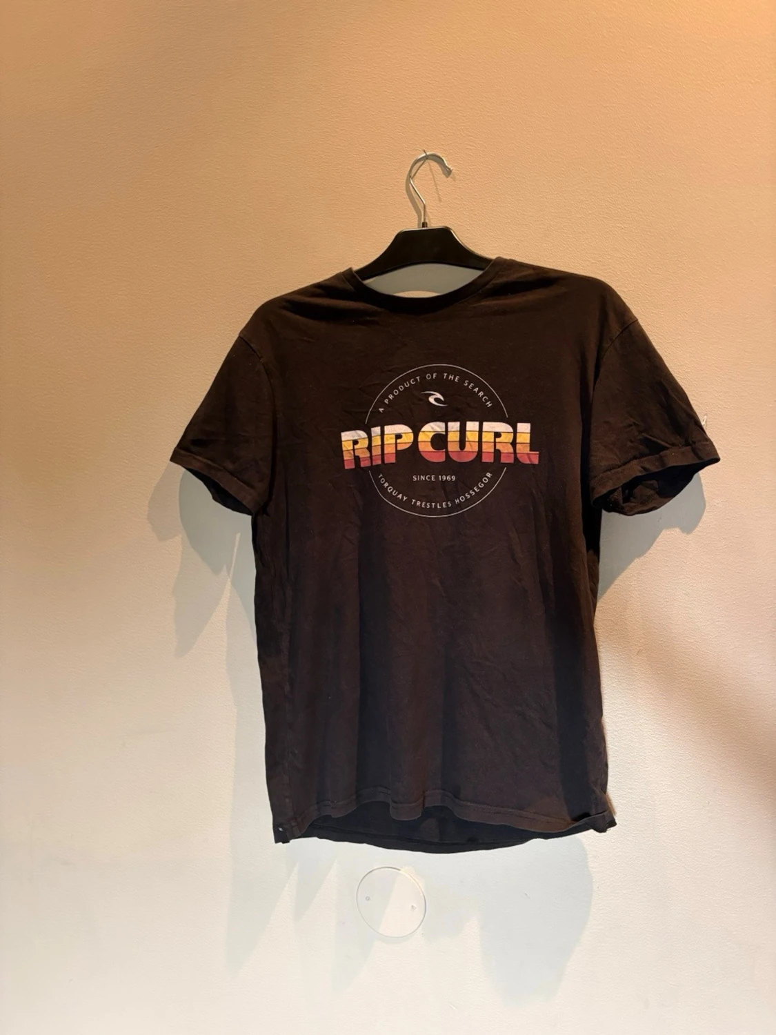 Svart Rip Curl t-shirt med tryck