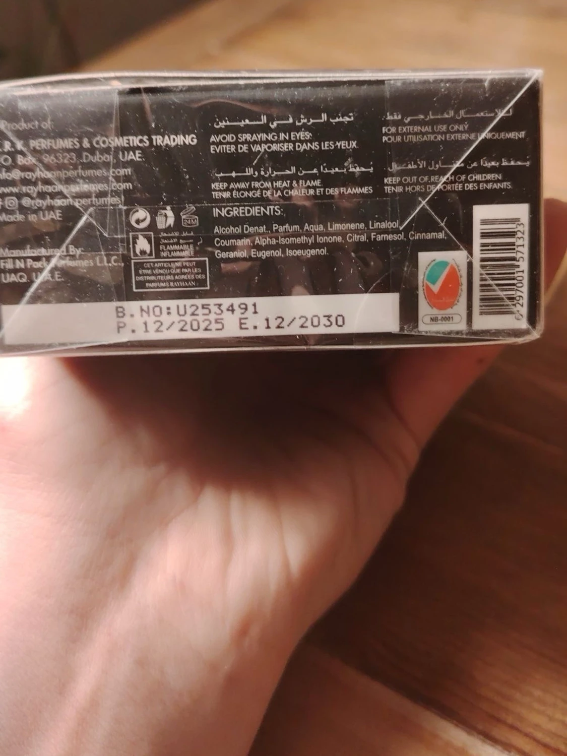 Rayhaan Obsidian parfym - 2