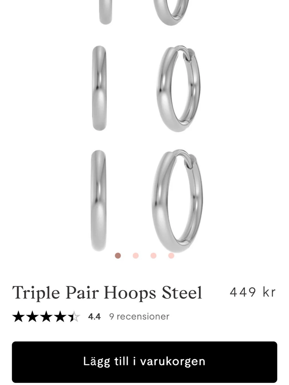 Edblad hoops silver - 2