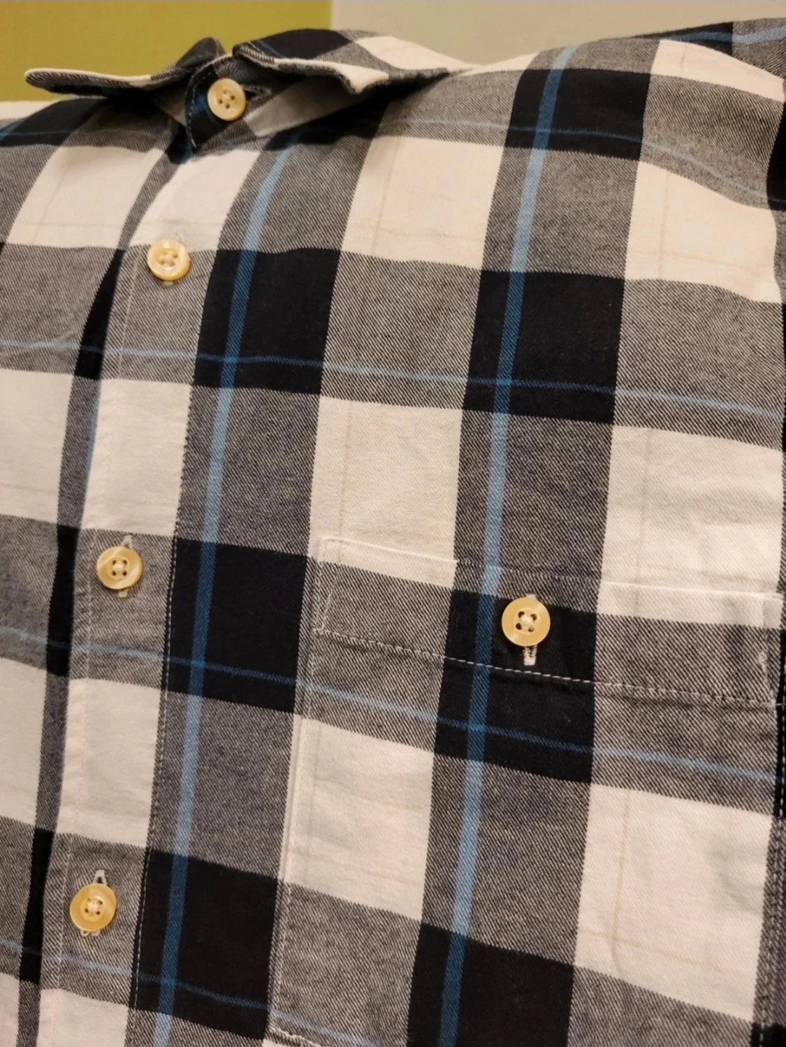 Vailent Rutig långärmad skjorta i bomull M - 3