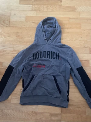 Grå Hoodrich Hoodie - Grå Hoodrich Hoodie i storlek Large. Den har väldigt små hål bredvid framfickan. Den är köpt för ca 800kr nypris.