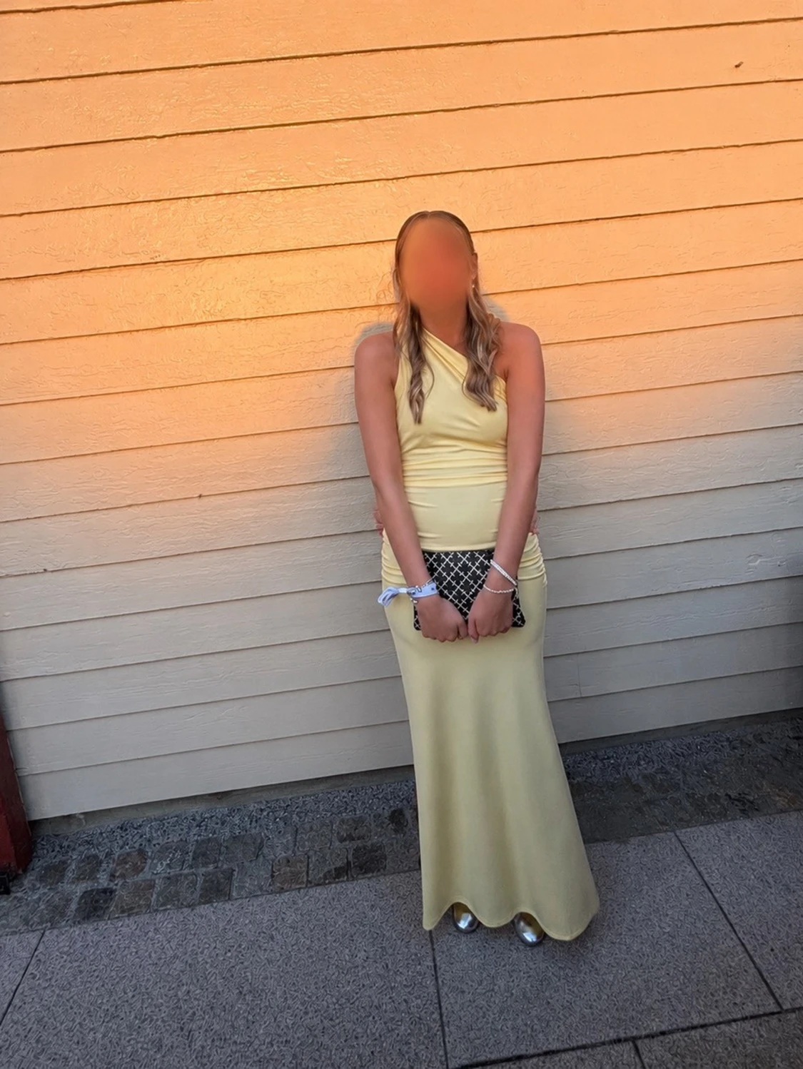 Gul långklänning - 1