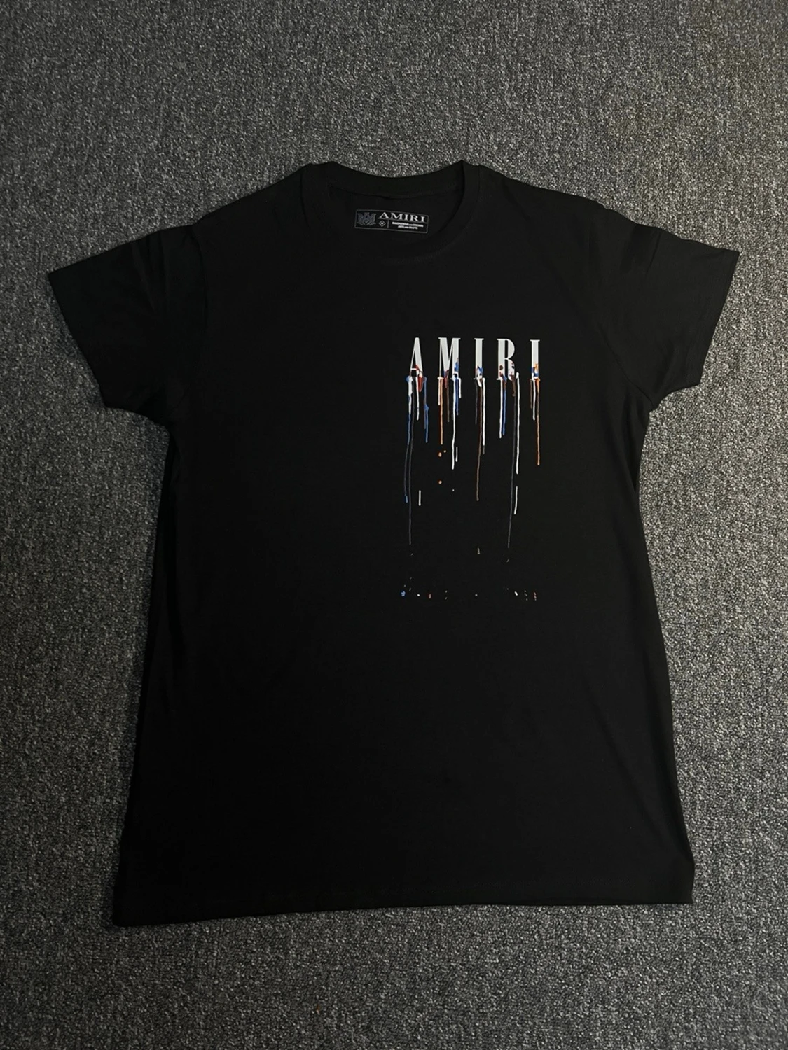 Svart AMIRI t-shirt med ängeltryck - 1