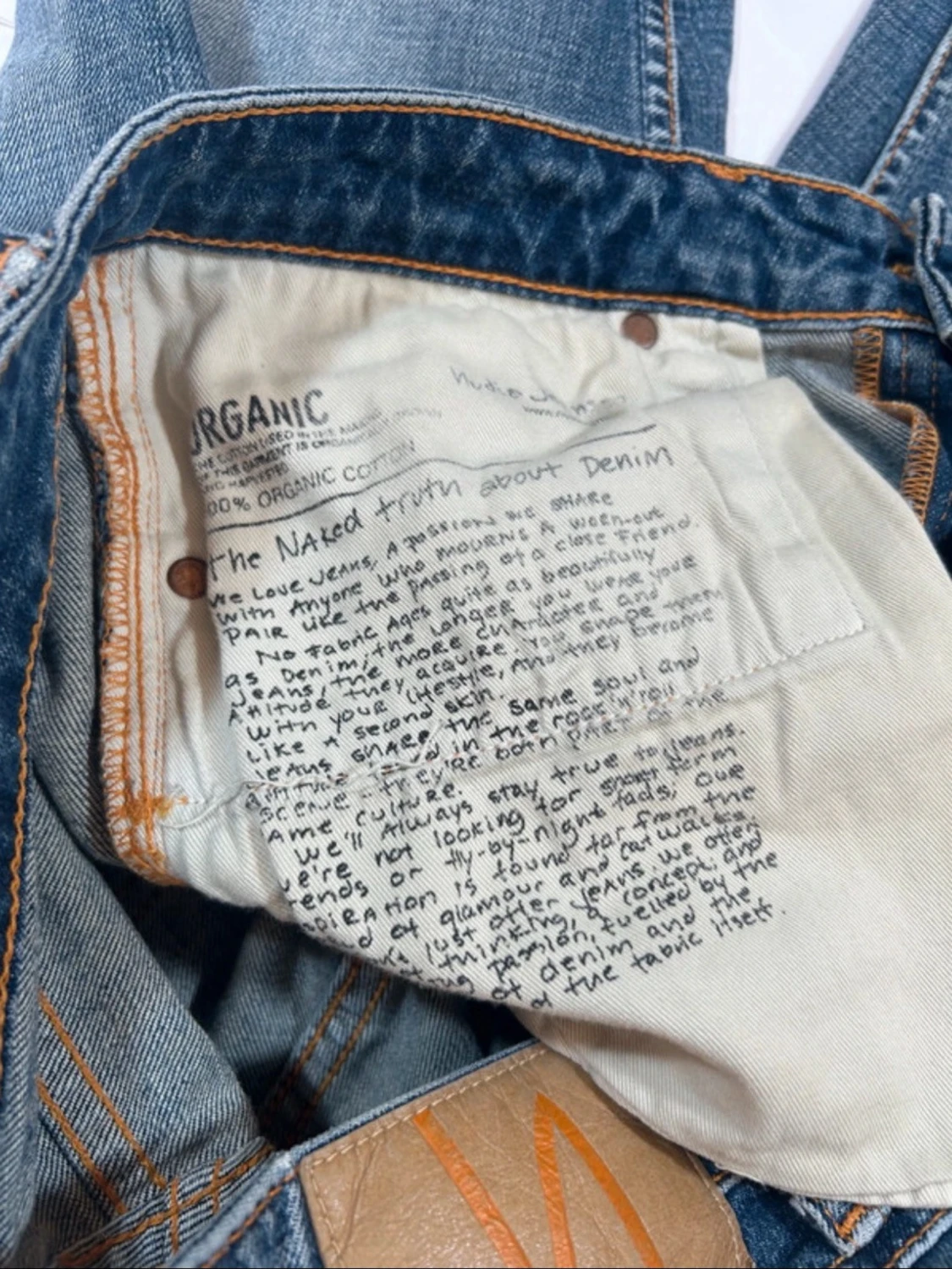 Blå Spodnie Skinny Lin Nudie Jeans - 5