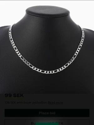 925 Silverpläterade ( stämplat) kedjehalsband - Halsbandet har en modern och minimalistisk design som passar perfekt till olika outfits. Helt ny  129kr/st 