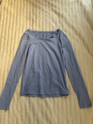 Ljusblå långärmad topp från lager 157 - En enkel och stilren ljusblå långärmad topp från lager 157. Toppen har rund halsringning och är gjord i mjuk bomull, perfekt för att matcha med jeans eller kjol. Passformen är normal och materialet känns skönt mot huden.