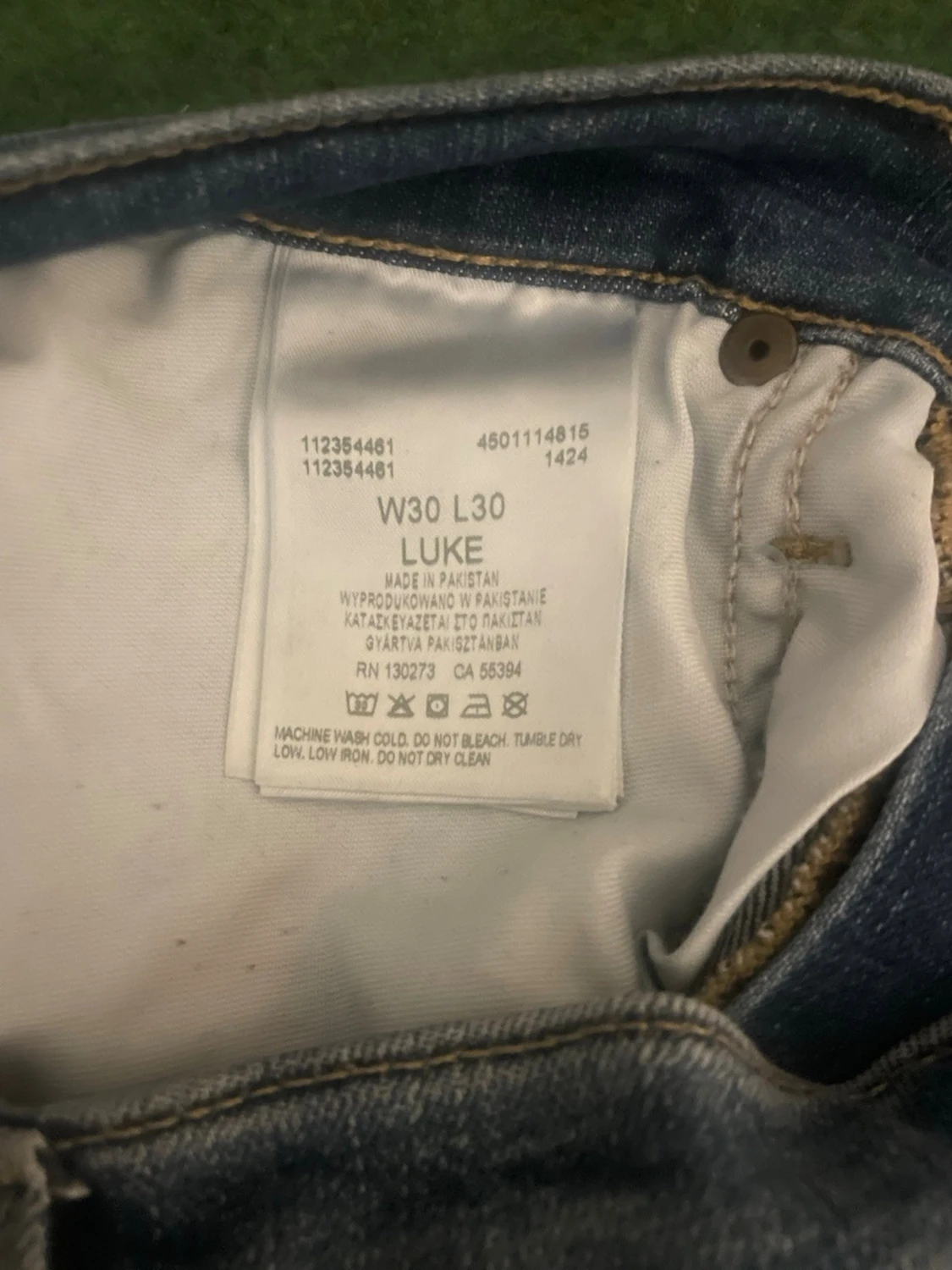Blå slim fit jeans från Lee - 4