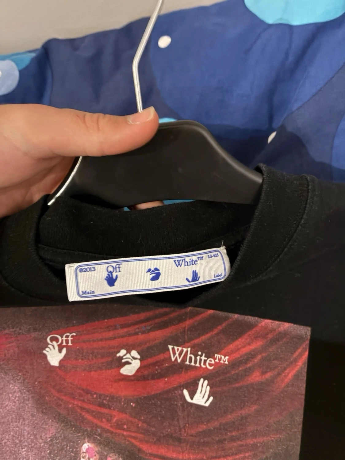 Svart Off-White t-shirt med konsttryck - 2