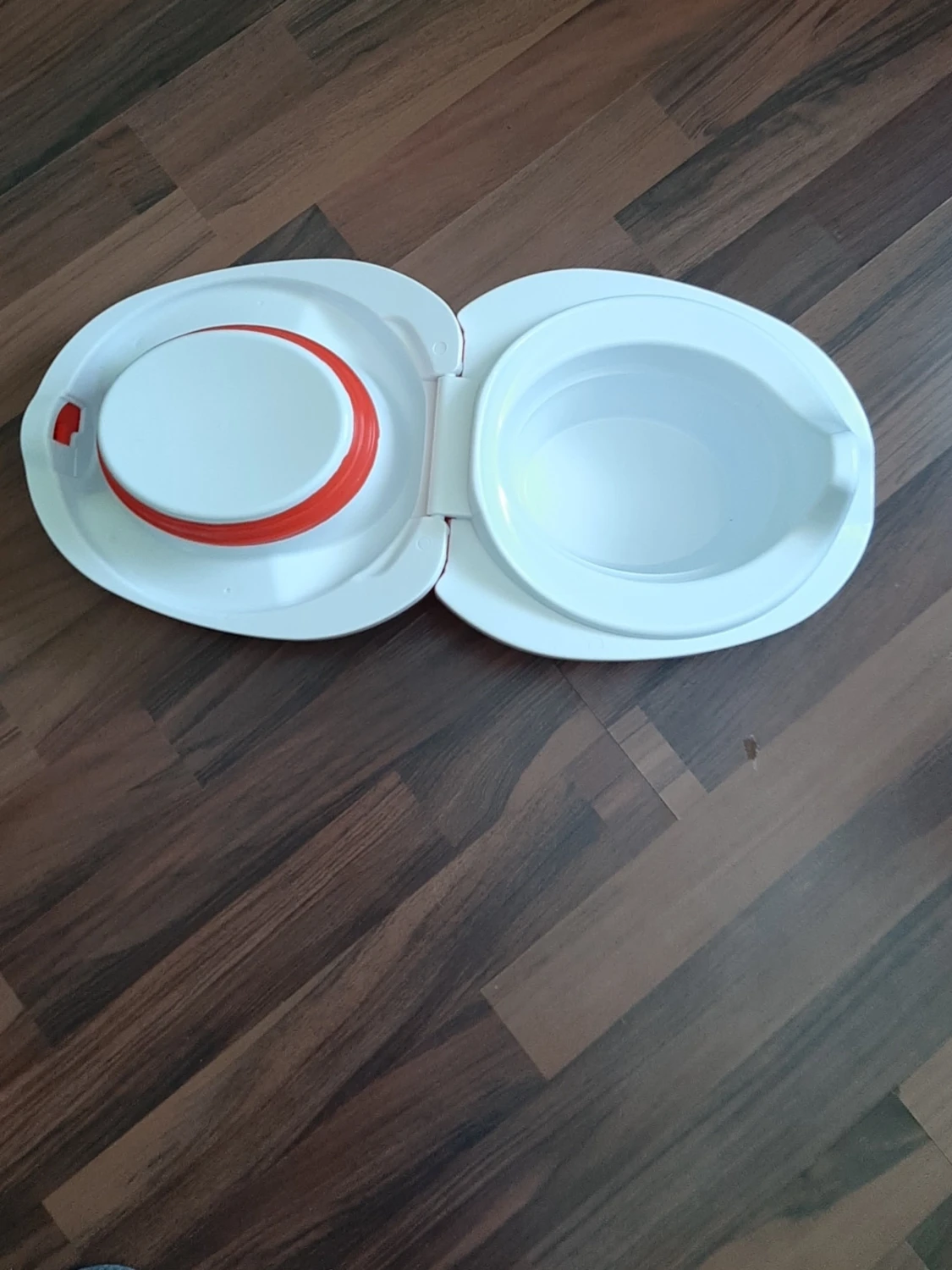 Helt ny potta. Röd My Carry Potty med rävmotiv - 2