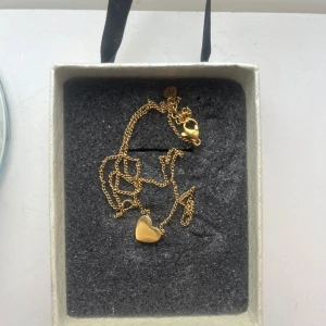 Edblad hjärta halsband  - Halsband från edblad med ett hjärta på, det är knappt använt så den är som ny 