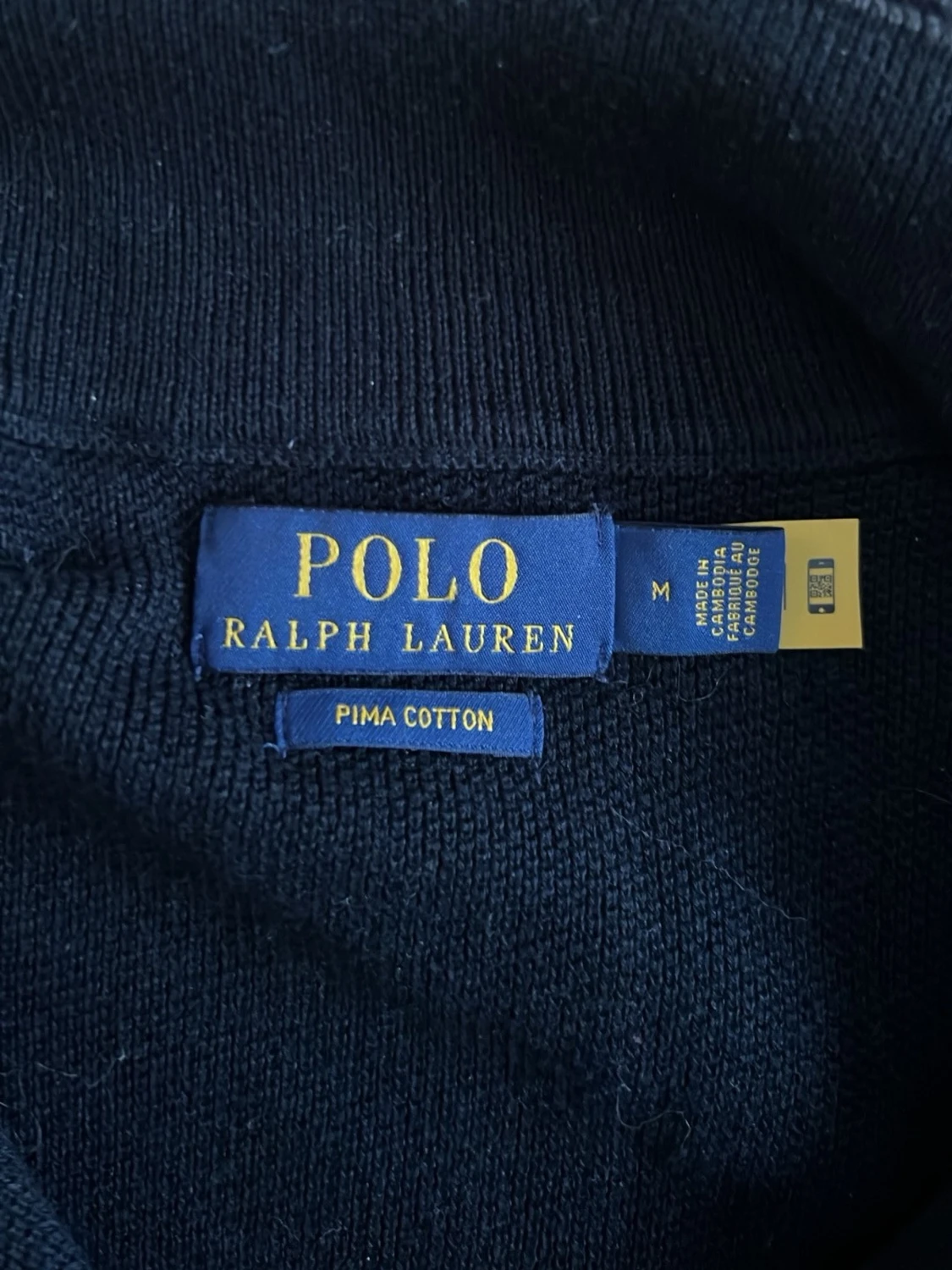 Marinblå halvzip från Ralph Lauren - 1