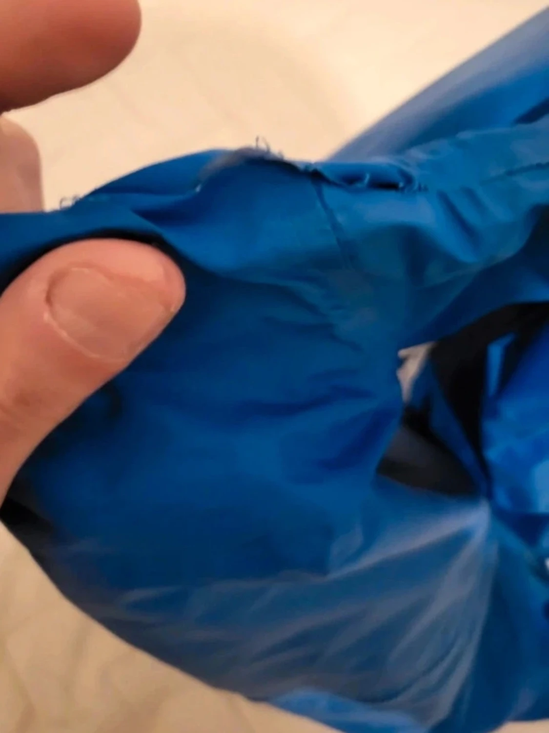 Blå Adidas hoodie med vita ränder - 2