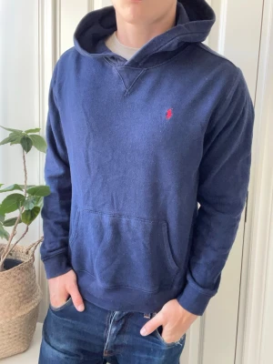 Polo Ralph lauren hoodie  - Polo Ralph lauren hoodie, Inga defekter förutom kan uppfattas som lite nopprig, den är ändå använd men inga direkta defekter! Modellen i bilderna är 180 cm 75 kg och bär Storlek Xl barn fast passar mer M , Kom med frågor! 🌟 (Kan gå ned i pris vid köp av paket 😉) 