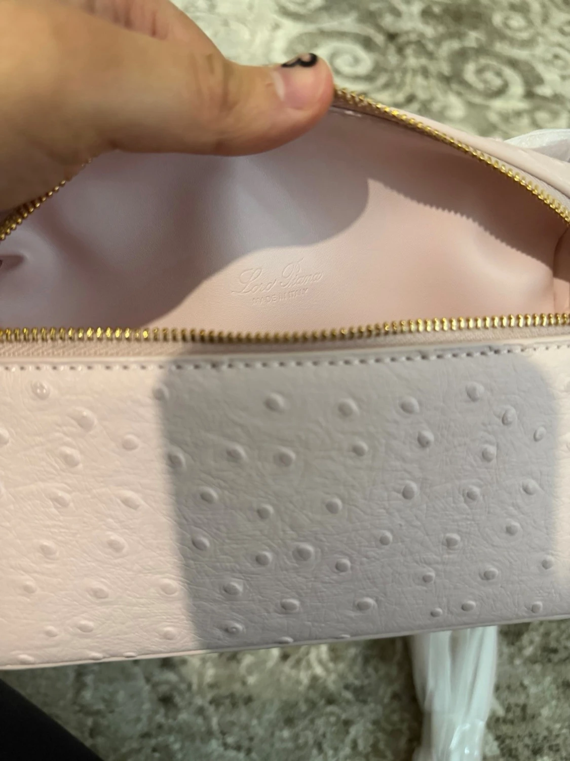 Ljusrosa handväska från Loro Piana - 4