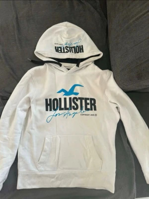  Hollister hoodie - Snygg vit hoodie från Hollister. Väldigt fint skick och är en super hoodie nu när våren börjar närma sig!☀️