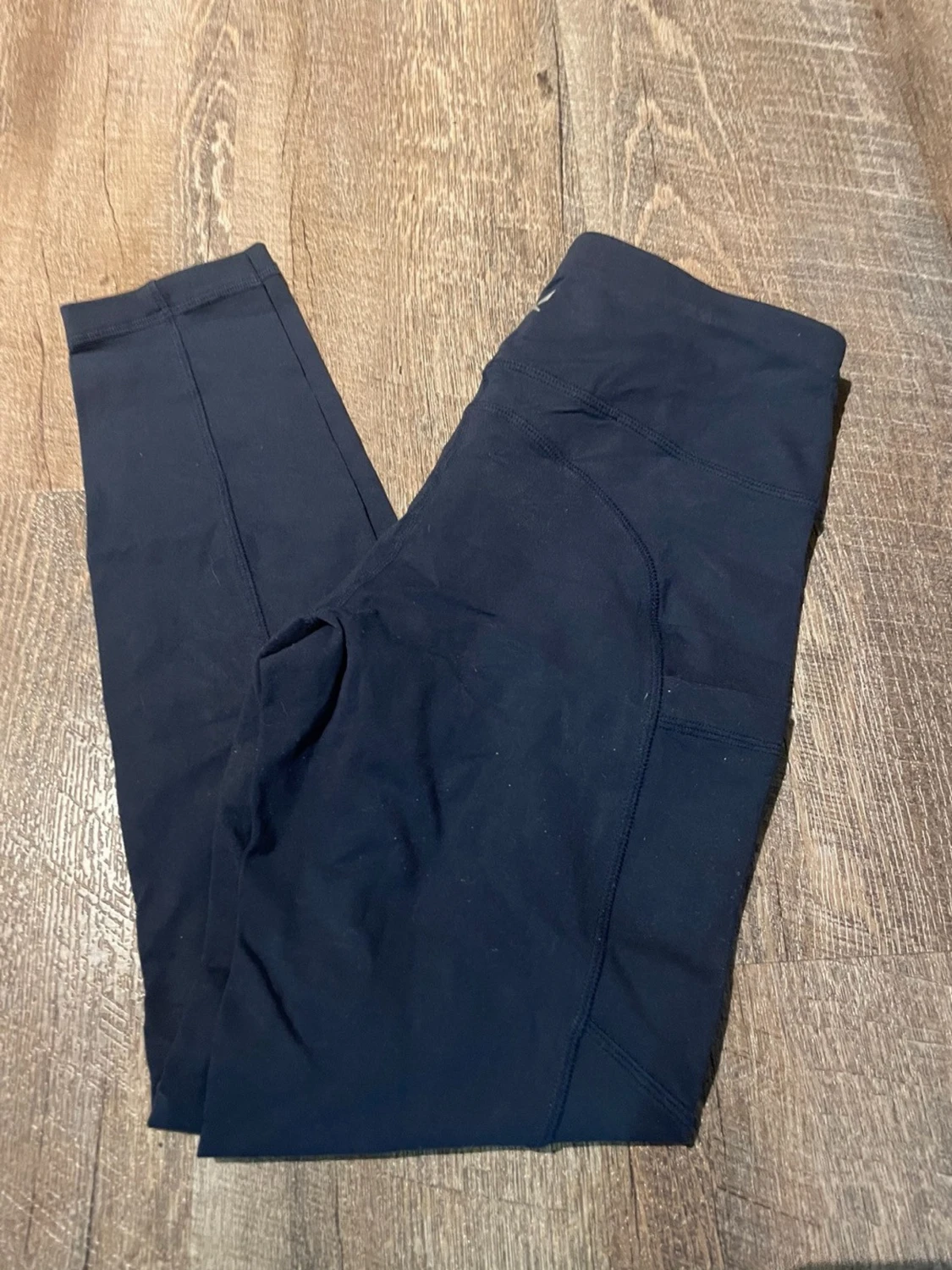 Svarta tights med ficka