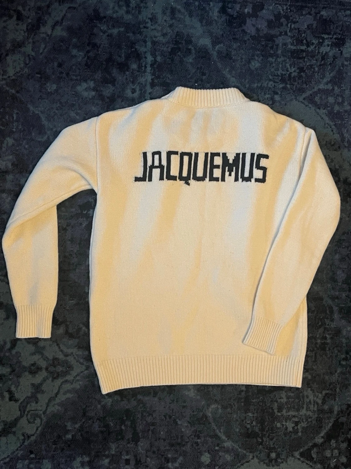 Vit stickad tröja från Jacquemus